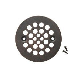 4.25&quot; Round Shower Drain Cover in Oil Rubbed Bronze