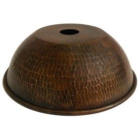 Hammered Copper 8.5" Dome Pendant Light Shade