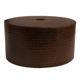 Hammered Copper 8&quot; Round Cylinder Pendant Light Shade