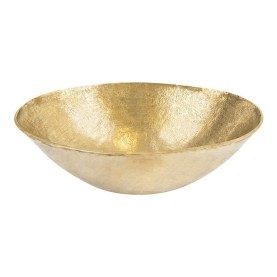 17" Oval Vessel Terra Firma Brass Sink in Polished Brass