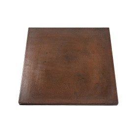 24" Square Hammered Copper Table Top