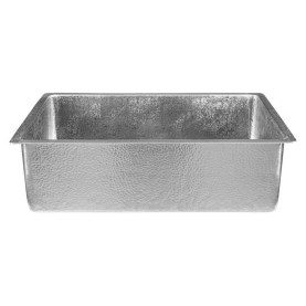 33&quot; Terra Firma Nickel Plated Copper Kitchen Single Basin Sink