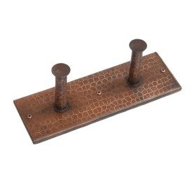 Hammered Copper Double Robe/Towel Hook