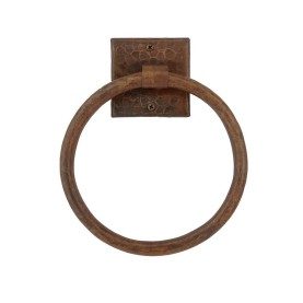 7" Hammered Copper Towel Ring