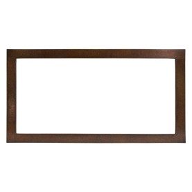 Custom 76&quot; Hammered Copper Rectangle Mirror Frame