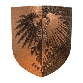 Custom 28&quot; Hammered Copper Wall Mount Shield